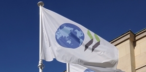 OECD Conference Centre flag strip